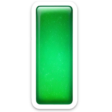 Green shimmering rectangle with LONG inscription sticker