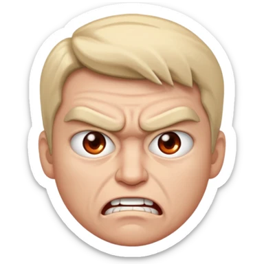 Personal mío con mi rostro ENOJADA sticker