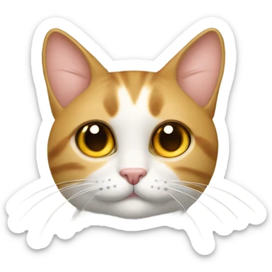 Gato com tapa olho  sticker