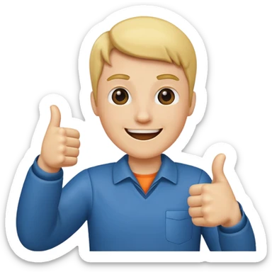 great result! thumbs up, celebration sticker