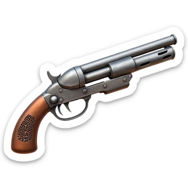 double-barrel shotgun muzzle sticker