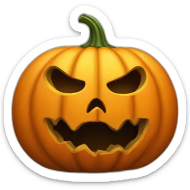 calabaza terrorífica sticker