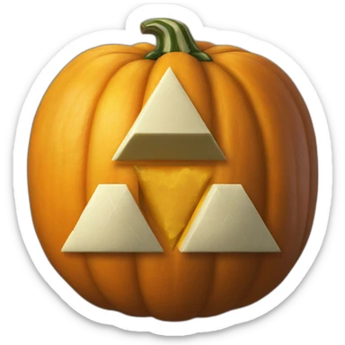 triforce pumpkin sticker