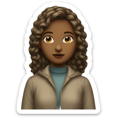 girl in museum sticker