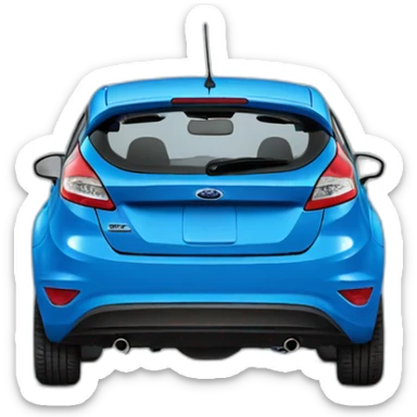 Blue Ford Fiesta sticker