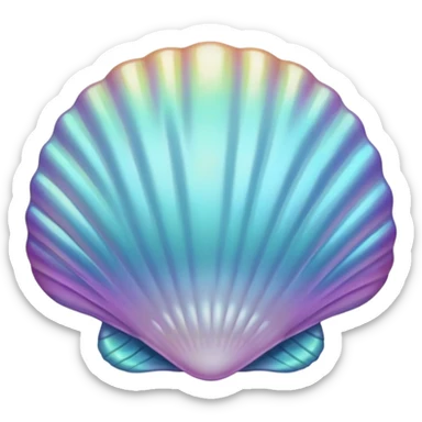 Beach shell sticker