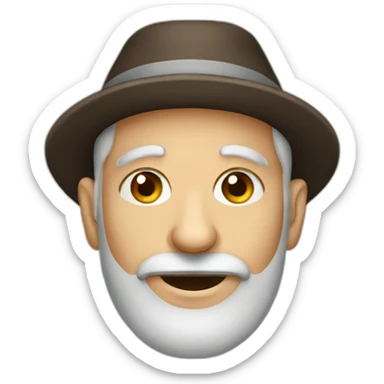 old jew in yarmulke sticker
