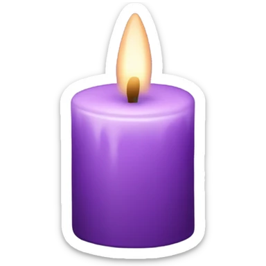 candle light purple sticker