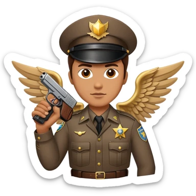 Deputy with wings sticker