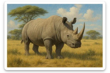 Rhino sticker