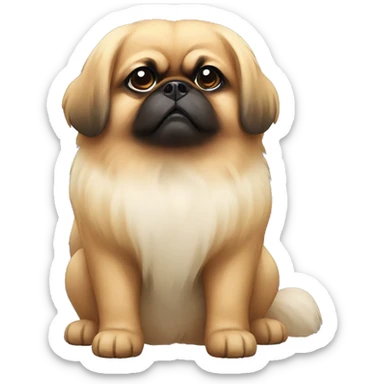 Pekingese dog sticker