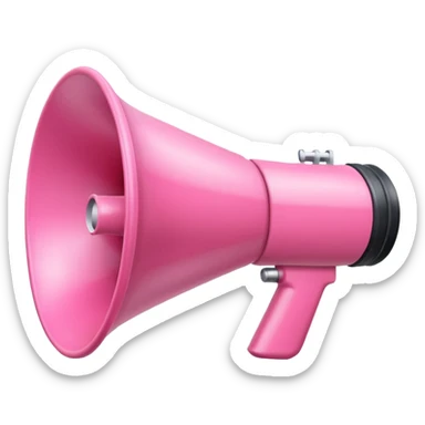 MEGAFONO rosa sticker
