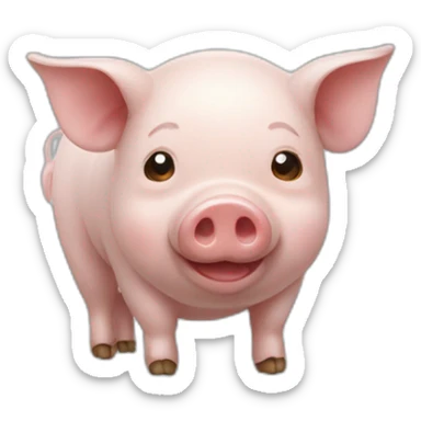 Cochon heureux  sticker