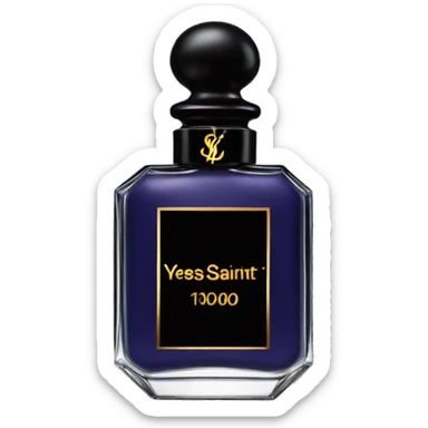 Yves Saint Laurent perfume with a dark academia twist sticker
