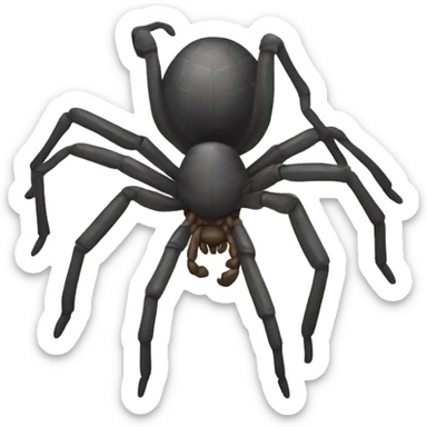 hombre calvo con patas de araña  sticker