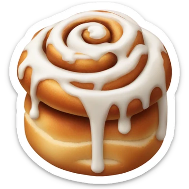 Icing cinnamon bun  sticker