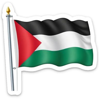 palestine flag sticker