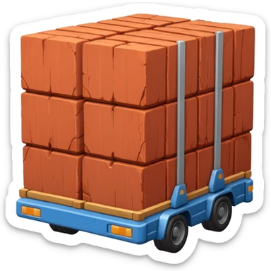 A truckload of bricks sticker