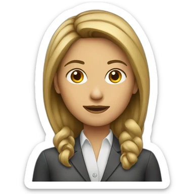 journalist female sticker