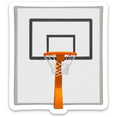 basketball hoop sticker