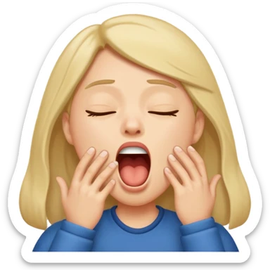 People Yawning without Hand sticker