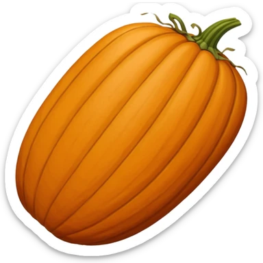 a pumpkin hard seed brown sticker