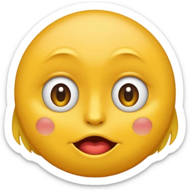 Un emoji heureux qui fait peur sticker