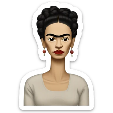 Basquiat Frida Kahlo sticker