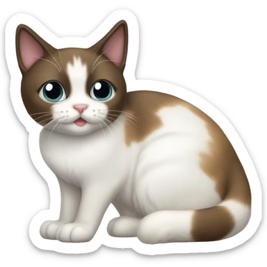 Snowshoe cat  sticker