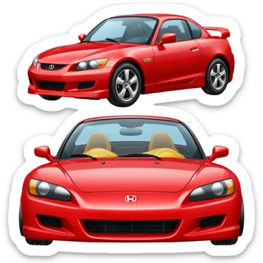 A Honda car emoji sticker