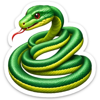 snake crawling  sticker