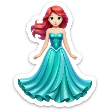 Ariel’s dress sticker