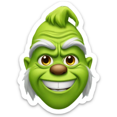Grinch sticker
