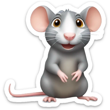 Cute Ratatouille rat sticker