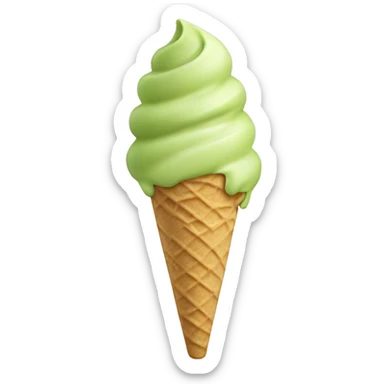 Pistachio ice cream sticker