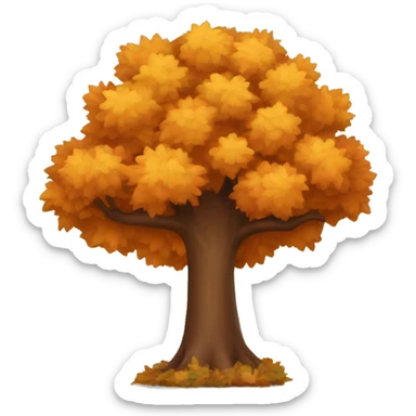 Autumn tree sticker