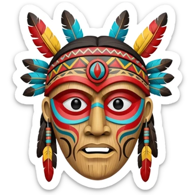 Native American Spirit Mask sticker