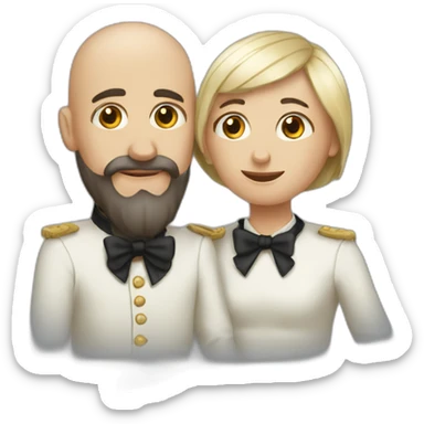 Poulpe amoureux sticker