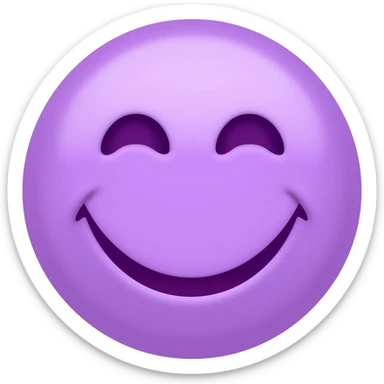 Emojis color morado lila sticker