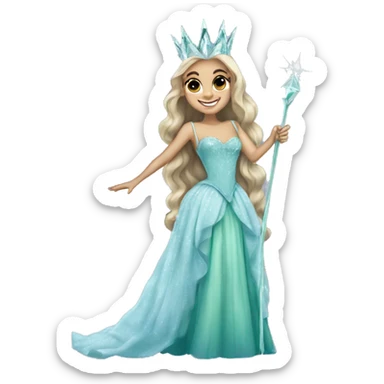 ariana grande as glinda in Wicked  sticker