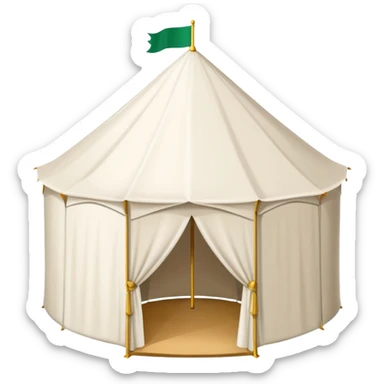 white tent like arafah the ones in saudi sticker