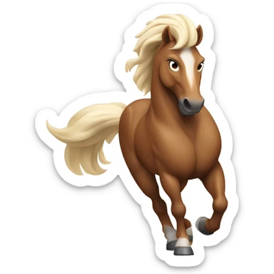 racing horse sticker