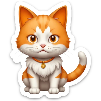 cat defeating death sticker