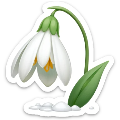Snowdrop sticker