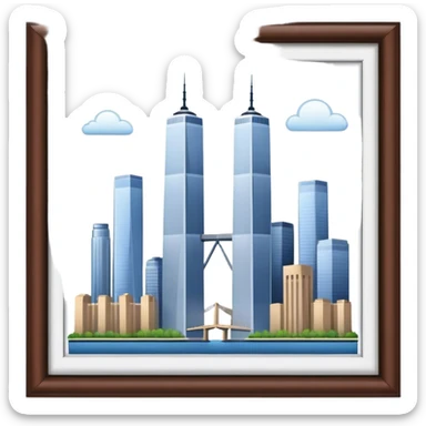 Twin towers sticker