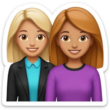 two baddie besties bratz pretty sticker