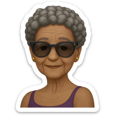 Make the character look old while keeping the same style as the original image. Preserve the transparent background and maintain the overall look and feel of the original style. sticker