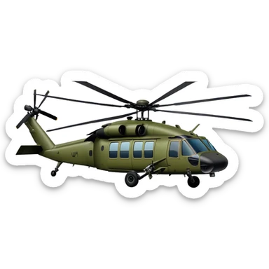 Sikorsky UH-60 Black Hawk - Sikorsky (Model Year: 2022) (Iconic colour: Olive green) sticker