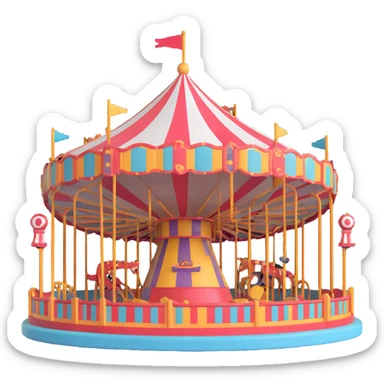 Creepy lunapark sticker