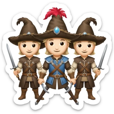 3 musketeers sticker